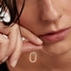 thumbnail image 3 of Collar de cadena larga con colgante de A-Z de 26 letras de circonia cúbica transparente de oro de ley 925 para mujer, gargantilla con inicial, accesorios de joyería, 3 of 4