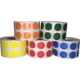 thumbnail image 1 of 5 Autocollants de Codage de Couleurs Différents 12.7 mm 0.5 Pouce Rond 1000 par Couleur 5000 Unités au Total, 1 of 4