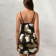 thumbnail image 4 of Ladies Elegant Sling Sleeveless Sexy Dress Animal prints, 4 of 6
