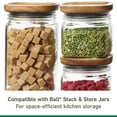 thumbnail image 5 of Ball 15.6 Cup Stack & Store Glass Jar with Acacia Wood Lid – Airtight Wide Mouth Glass Storage Container for Pantry, Kitchen, and Countertop Organization, 5 of 6