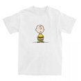 thumbnail image 3 of Camiseta de algodón 100 % con estampado de Peanuts, Snoopy y Charlie Brown para hombre y mujer, divertida para todas las estaciones, 3 of 5
