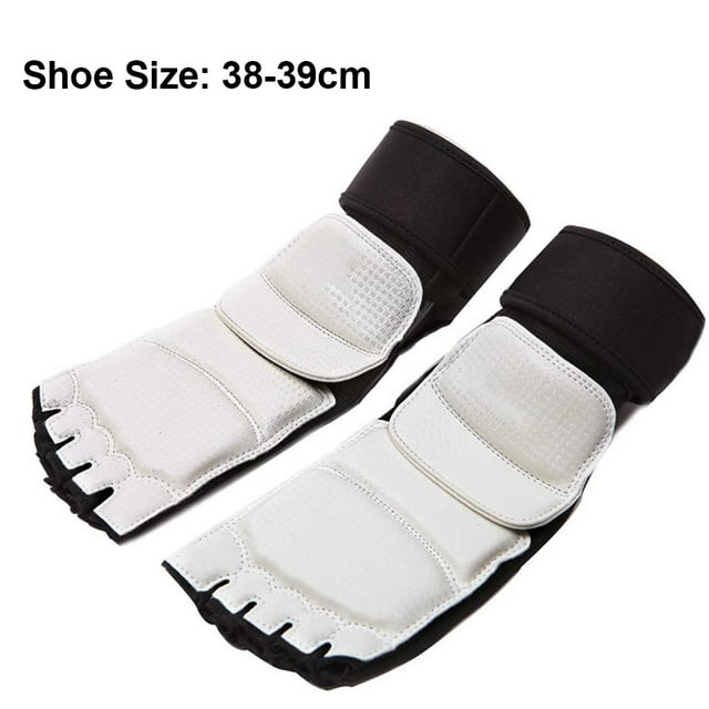 1 par de protectores de pies para entrenamiento de Taekwondo, equipo de artes marciales, lucha, Muay Thai, Kung Fu, Tae Kwon Do, Protector de pies, soporte para pies para hombres, mujeres y niños