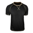thumbnail image 6 of Rvwovn Men's Raglan Short Sleeve Shirts, Crewneck Exposed Seams Slim Fit Casual Tees Daily Wear, 6 of 7