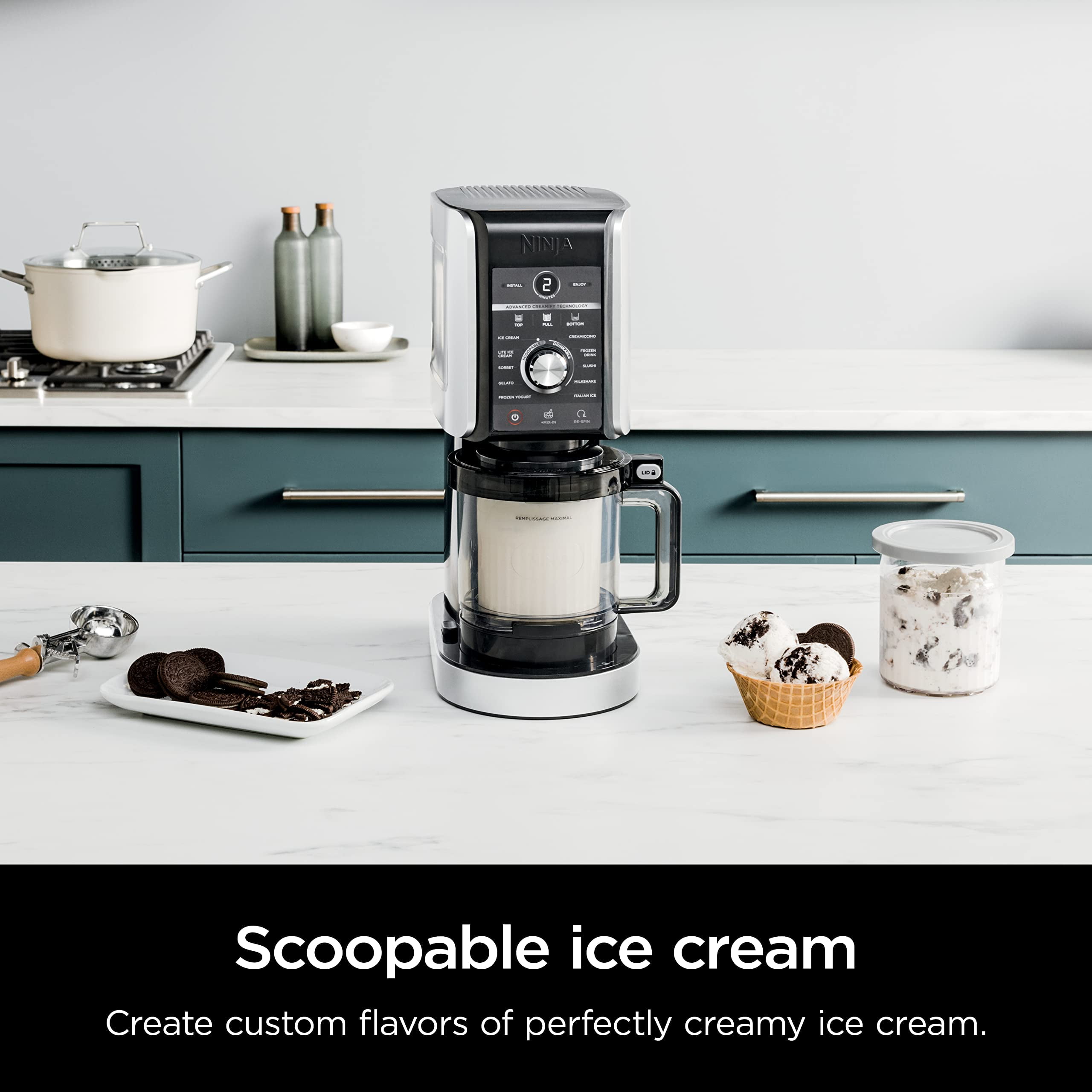Ninja Creami Deluxe NC501C - Ice cream maker - 24 oz - 800 W