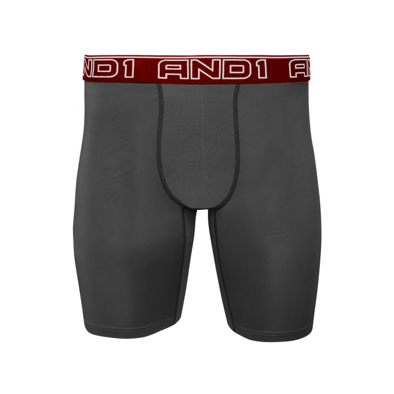 AND1 Men's Athletic Quick Dry Performance Boxer Briefs, 5