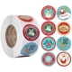 thumbnail image 3 of Rollo de pegatinas navideñas 500 Uds. JAMW Sencillez 8 patrones 1 pulgada, 3 of 4