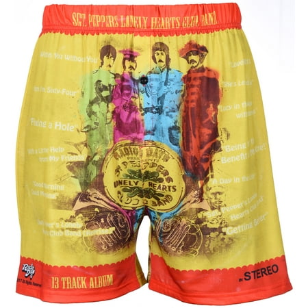 Men's Boxer Shorts Underwear by Brief Insanity The Beatles SGT. Peppers Lonely Heart Club (Best Affordable Men's Underwear)
