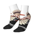 thumbnail image 2 of Bingfone Starfishes Shells Design Patterned Men'S Women'S Casual Cotton Socks, 2 of 9