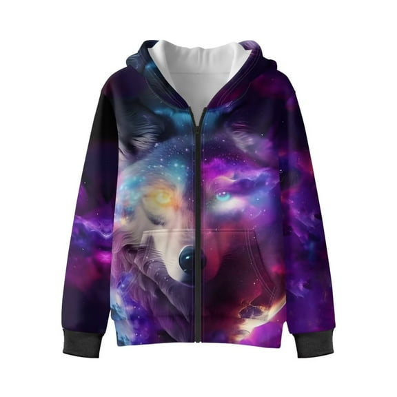 Chririnla Fuzzy Hooded Sweatshirt for Boys and Girls - Lightweight Comfy Casual Pullover with Pockets for Fall and Winter Outdoor Wear