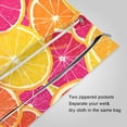 thumbnail image 3 of 2 Pack Wet Dry Bags,Oranges and Grapefruits Waterproof Reusable Dual Zipper Bags for Swimwear, Gym Clothes, Toiletries, Baby Diapers, 3 of 8