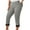 Grey, variant on KHONTS Women's Plus Size Lace Trim Capri Leggings Stretch Crop Leggings Summer Tights Pants Red XL