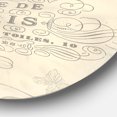 thumbnail image 2 of Designart 'French chandeliers Couture IV' Glam Metal Circle Wall Art, 2 of 3