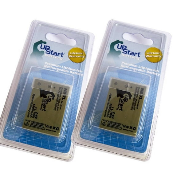 2x Pack - Canon G12 Battery - Replacement for Canon NB-7L Digital Camera Battery (1500mAh, 7.4V, Lithium-Ion)