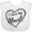 AA-White, variant on Inktastic I Love My Uncle in Black Chalk Heart Boys or Girls Baby Bib