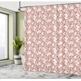 thumbnail image 4 of Ambesonne Vintage Floral Shower Curtain, Rose Bouquets Beauty, 69"Wx84"L, Coral and Dark Teal, 4 of 4