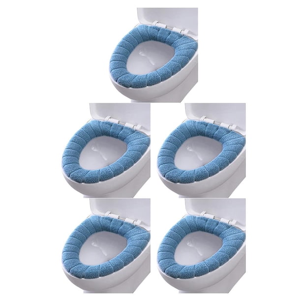Toystoory 1 unidad de calentador y grueso para baño, cubierta de asiento de inodoro de tela lavable y estirable, almohadillas para Closestool, Type6 NO6 Toystoory CBP054630