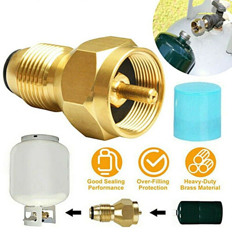 Gas Tank Adapter Equipment Cylinder Coupler Propane Refill Camping Durable 