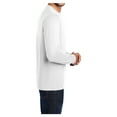 thumbnail image 3 of Mens Long Sleeve Core Blend Cotton/Polyester Tee White X-Large, 3 of 6