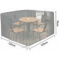 thumbnail image 2 of Funda Cuadrada para Muebles de Jardín, Funda Impermeable para Mesa de Jardín Funda para Muebles de Jardín Exterior Protección de Muebles Tela Oxford 210D Negro (120x120x74cm), 2 of 5