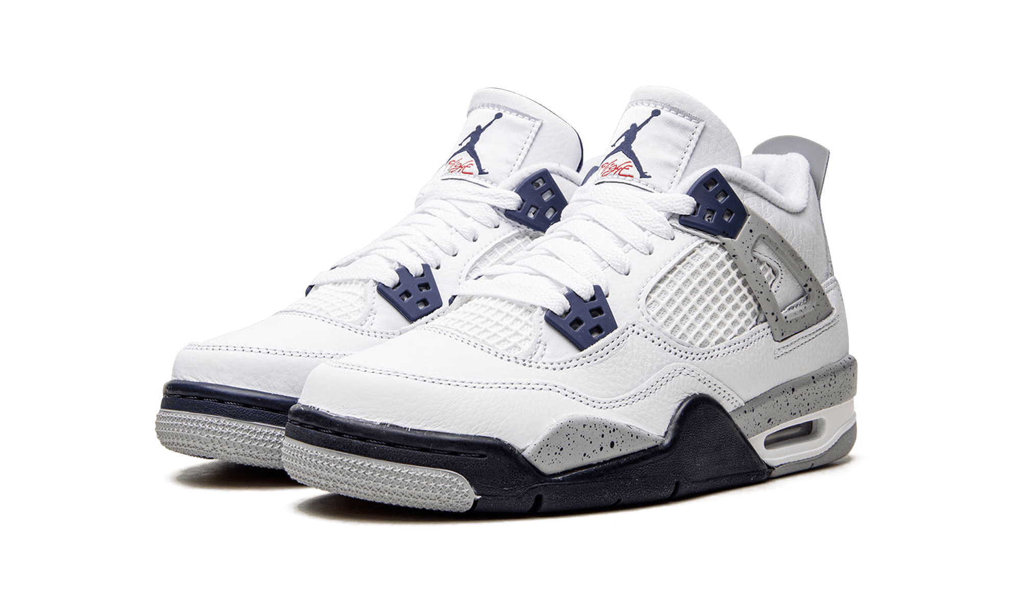 Nike Air Jordan 4 Retro Midnight Navy GS 408452-140 Size 5Y / 6.5 Size Women AIR JORDAN 4 RETRO (GS) Midnight Navy SZ 5Y-WOMENS SZ 6.5  main image 3
