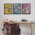 thumbnail image 3 of Stupell Industries Tropical Birds & Botanicals Animals Painting Black Floater Framed Canvas Art Print Wall Art, 17 x 25, Set of 3, 3 of 10