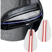 4Pcs Car Rear View Side Mirror Rain Eyebrow,Universality Carbon Fiber Rain Visor for Car Truck SUV (clear)