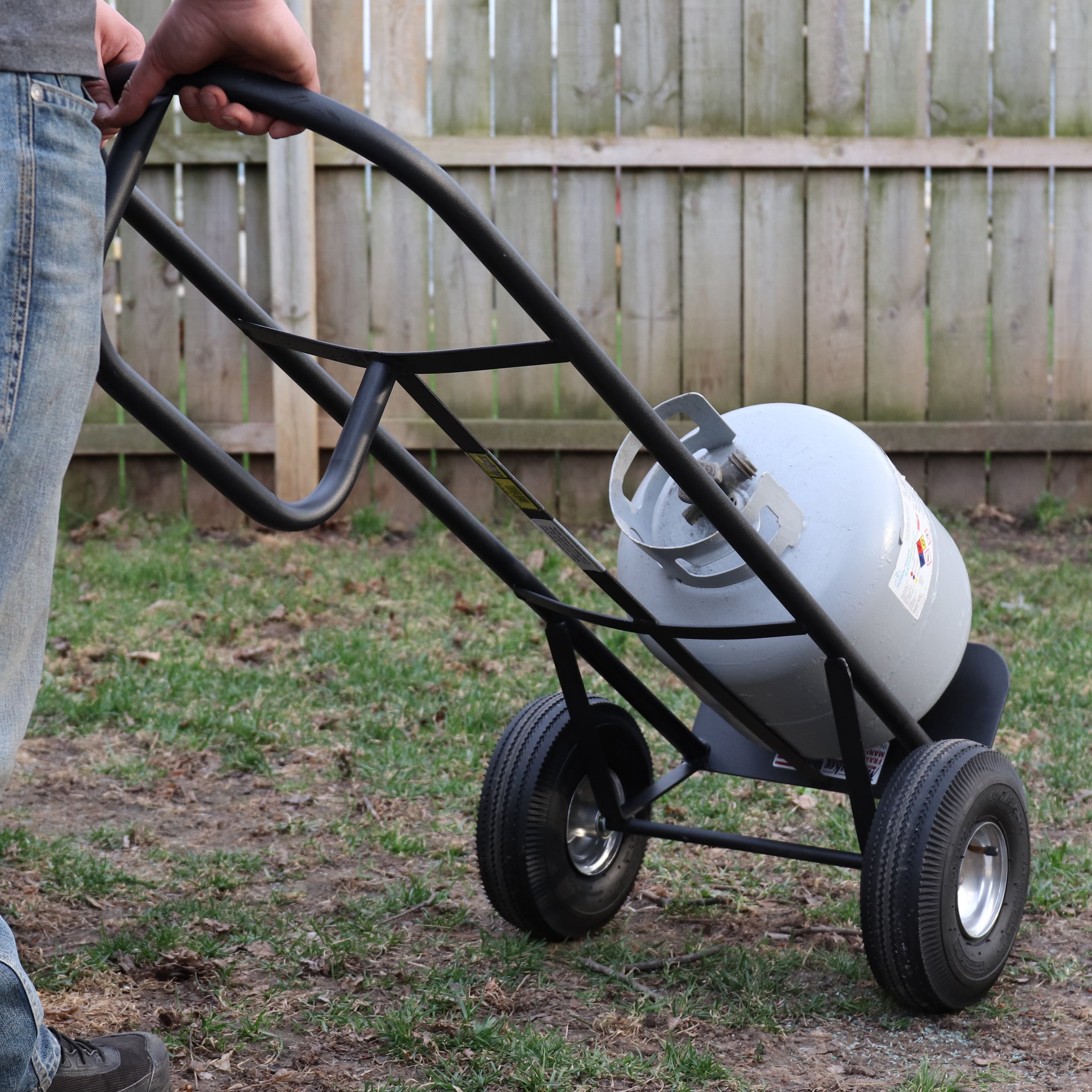 Milwaukee DC30019, Black 800 lbs Steel 21 in x 20 in x 50 in D-Handle Hand Truck
