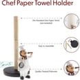 thumbnail image 3 of Servette Home Fat Chef Figurine Resin Paper Towel Holder Chef Kitchen D?cor Collection, 3 of 4