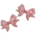 thumbnail image 3 of Raindrops Bowknot Shoe Charms Rhinestone Pink 1 Pair 3.35X2.36X0.79In, 3 of 8