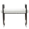 thumbnail image 3 of Cortesi Home Anna Contemporary Leatherette Bench, White, 3 of 3