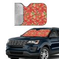 thumbnail image 4 of Disketp Windshield Sun Shade, Car Sun Shade For Front Window Strawberry Sunshades Sun Visor Protector Blocks Uv Rays Foldable, 4 of 9