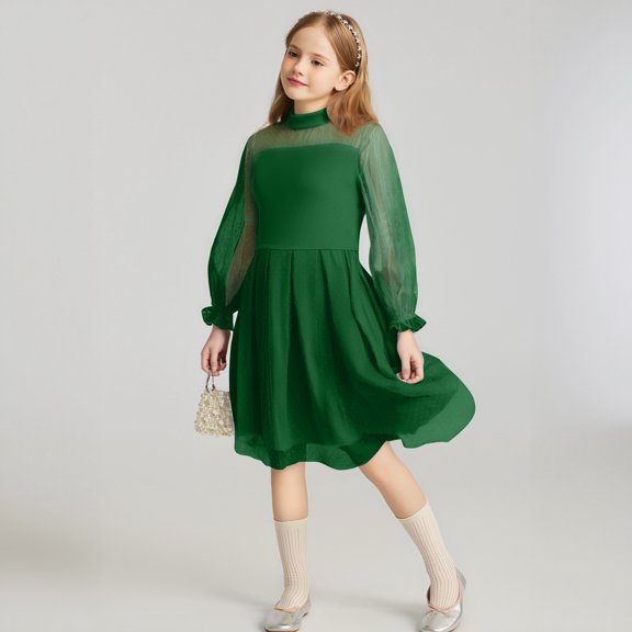 Dresses for Girls Cartoon Birthday Dresses for Girls Kids Flower Girl Dresses 7-8 Years