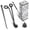 Black, variant on Candle Wick Trimmer, Candle Snuffer and Wick Dipper & Candle Accessory Set, 3 in 1 Candle Care Kit for Candle Lover