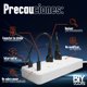 thumbnail image 5 of Multicontacto De 10 Tomas BTY Multi-15 Con Usb Largo Del Cable De 2m 10a 127v, 5 of 6