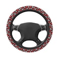 thumbnail image 3 of Naloa Red Floral Elastic Steering Wheel Cover, Auto Steering Wheel Cover – 15 Inch , Comfortable Grip, Fit Suvs,Vans Cars,Trucks, 3 of 8