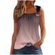 thumbnail image 2 of mfyjkho Camisetas Sin Mangas Para Gimnasio Para Mujer, Camiseta Sin Mangas Con Degradado De Color Para Mujer Tops Casuales Para Mujer Xl, 2 of 5