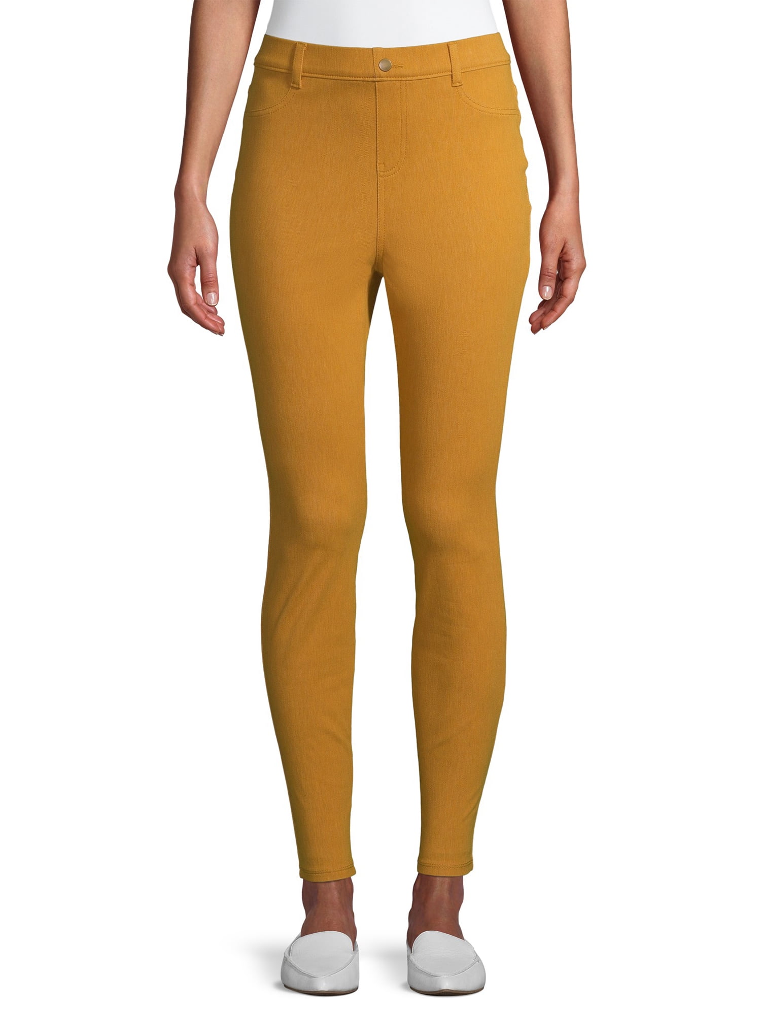khaki jeggings walmart