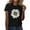Black, variant on Womens Short Sleeve Crew Neck T Shirts Sunflower Summer T Shirt Plus Size Loose Blouse Tops Girl Graphic Casual Tees Womens Summer Casual Dressy Tops, S-2XL
