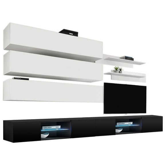 Fly J 33TV Wall Mounted Floating Modern Entertainment Center