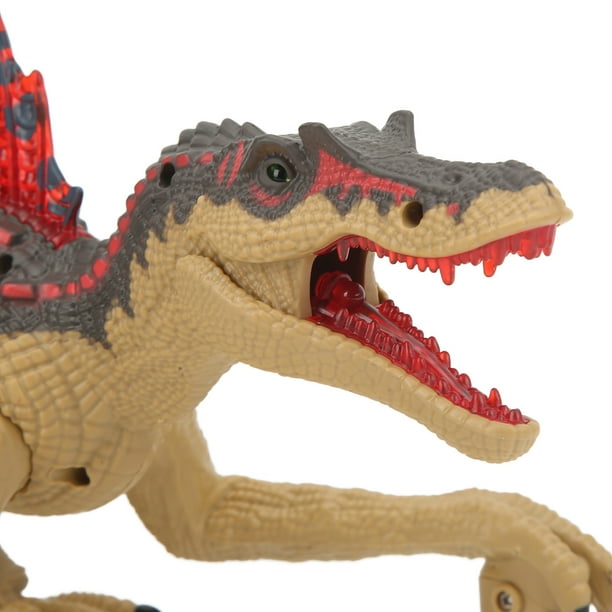 Juguete de dinosaurio RC para niños, juguete de dinosaurio con control  remoto, juguete de dinosaurio que camina, juguete Spinosaurus impulsado por  el