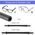 thumbnail image 2 of Adjustable Sports Glasses Straps,4 Pcs Child Glasses Elastic Bands,Eyeglasses Holder Straps,No Tail Eyeglass Straps for Child,Toddler Eyewear Retainers for Boys and Girls (Black), 2 of 7