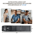 thumbnail image 2 of Extra Large Blood Pressure Cuff, Replacement BP Cuff Applicable for 9”-23.6” Big Arm, Compatible with Most BP Monitors, 2 of 6
