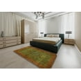 thumbnail image 4 of Ahgly Company Indoor Rectangle Abstract Saddle Brown Abstract Area Rugs, 2' x 4', 4 of 6