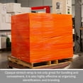 thumbnail image 6 of PSBM Stretch Wrap 15 Inch x 1500 Feet 8 Rolls 63 Gauge Orange Opaque Hand Plastic Shrink Film for Pallet Packaging Moving Packing, 6 of 10