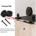 thumbnail image 2 of CCJH 7.5FT Sliding Barn Door Hardware Kit 22.5" Width Double Door T-Shaped, 2 of 8