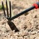 thumbnail image 4 of Garden Hand Rake Quenched Steel Tool, Heavy Duty HRC60 Small Garden Rake with Fiber Reinforced Handle, 11.42 in Rust Resistant for Weeding Planting, 4 of 6