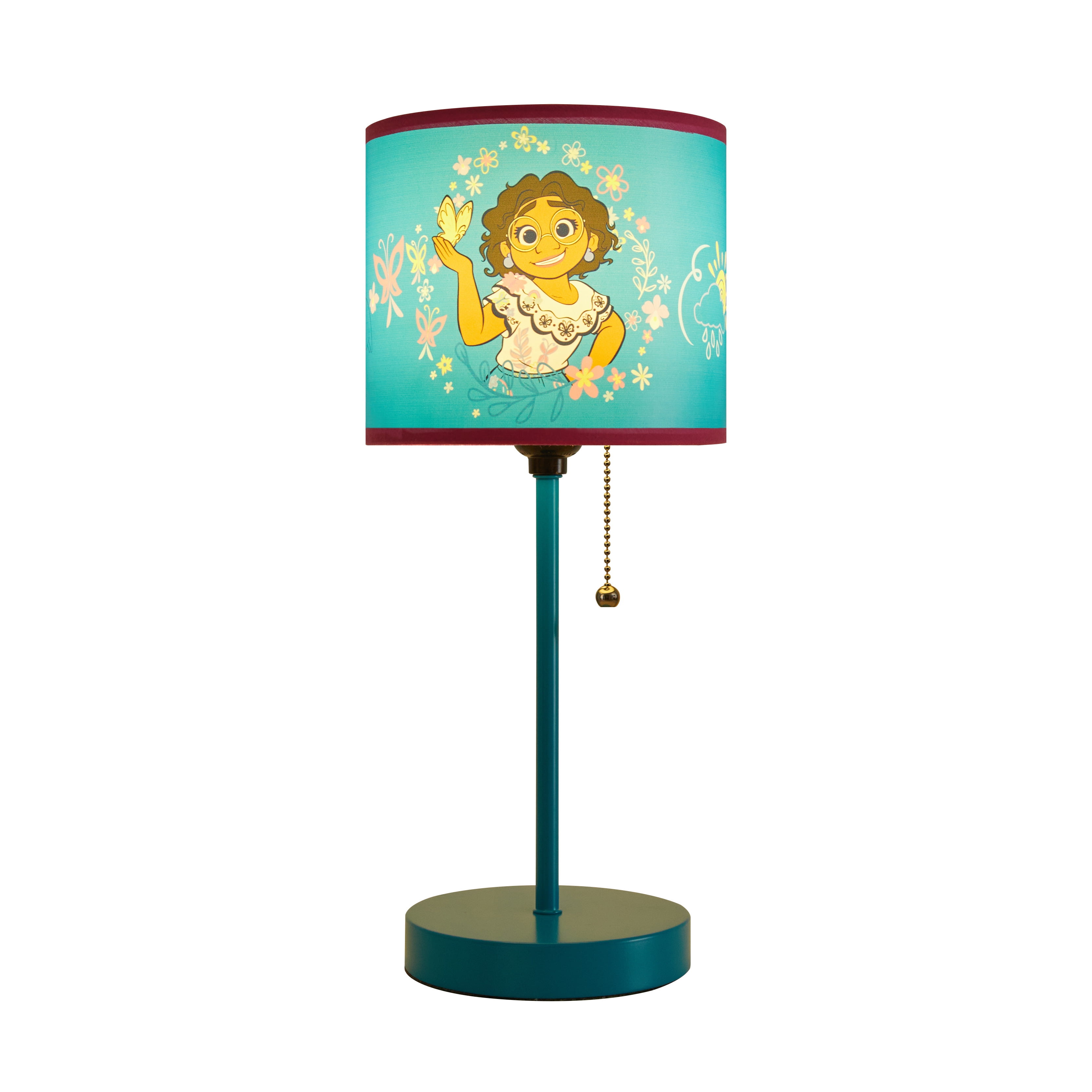 Disney Encanto Metal Stick Table Lamp for Children's Room Décor, Blue