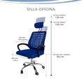 thumbnail image 3 of Silla de escritorio ejecutiva ergonomica reclinable marca Gravita, 3 of 7