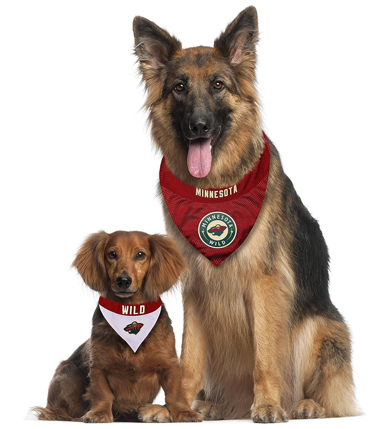 Pets First NHL Minnesota Wild Bandana! NEW Reversible Pet Bandana - 2 sided Premium Bandanna