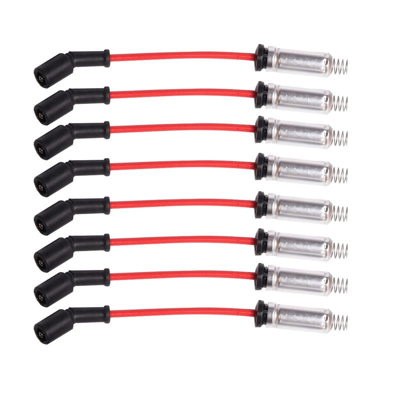 ISA 8 Pack UF413 Ignition Coil 41962 Spark Plug and 48322R Wires Set For Buick Cadillac Chevrolet GMC Hummer Escalade Express Savana 2500 5.3L 6.2L 6.0L 4.8L Replacement for 12570616